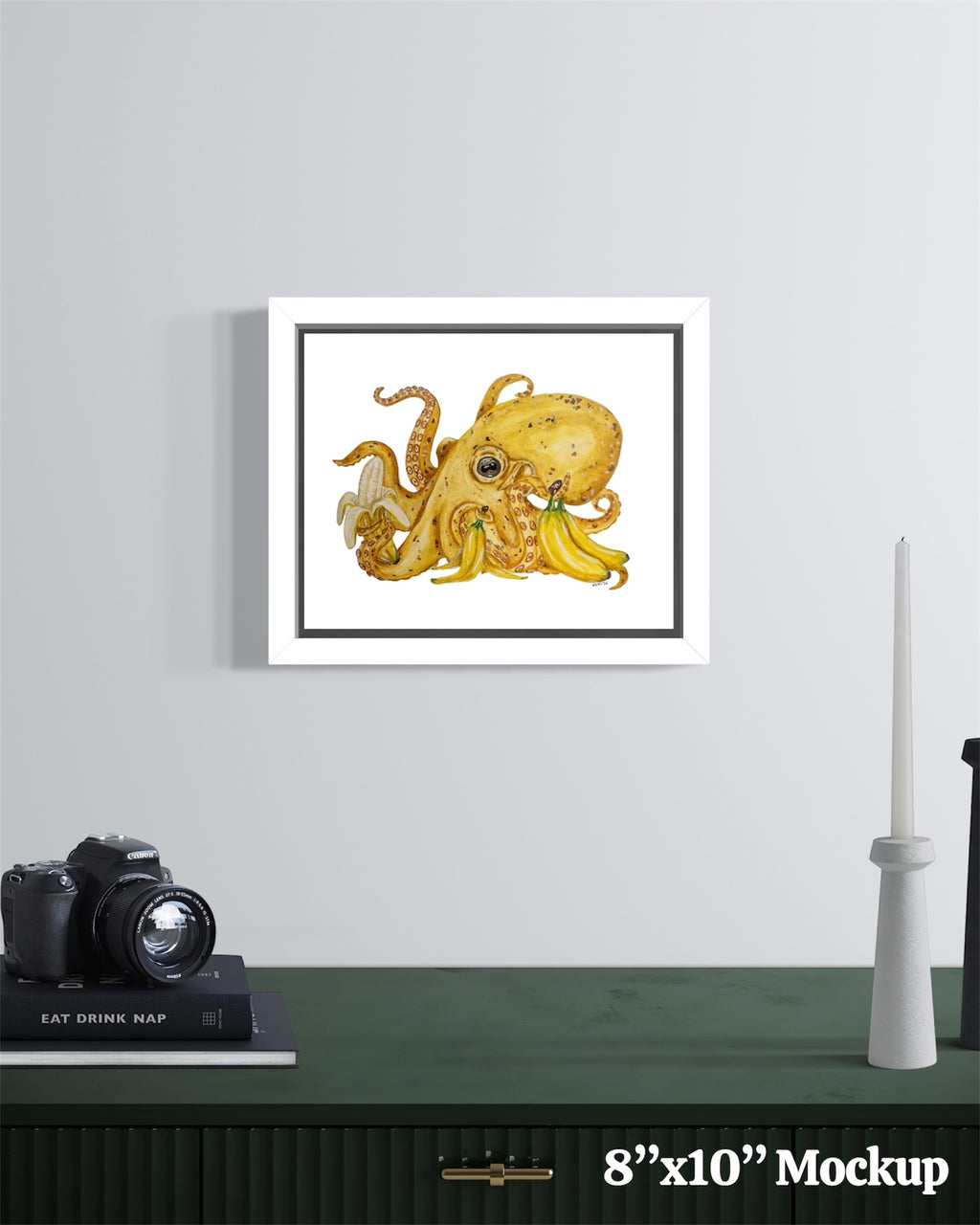 ”Yellow Banana Octopus” Print