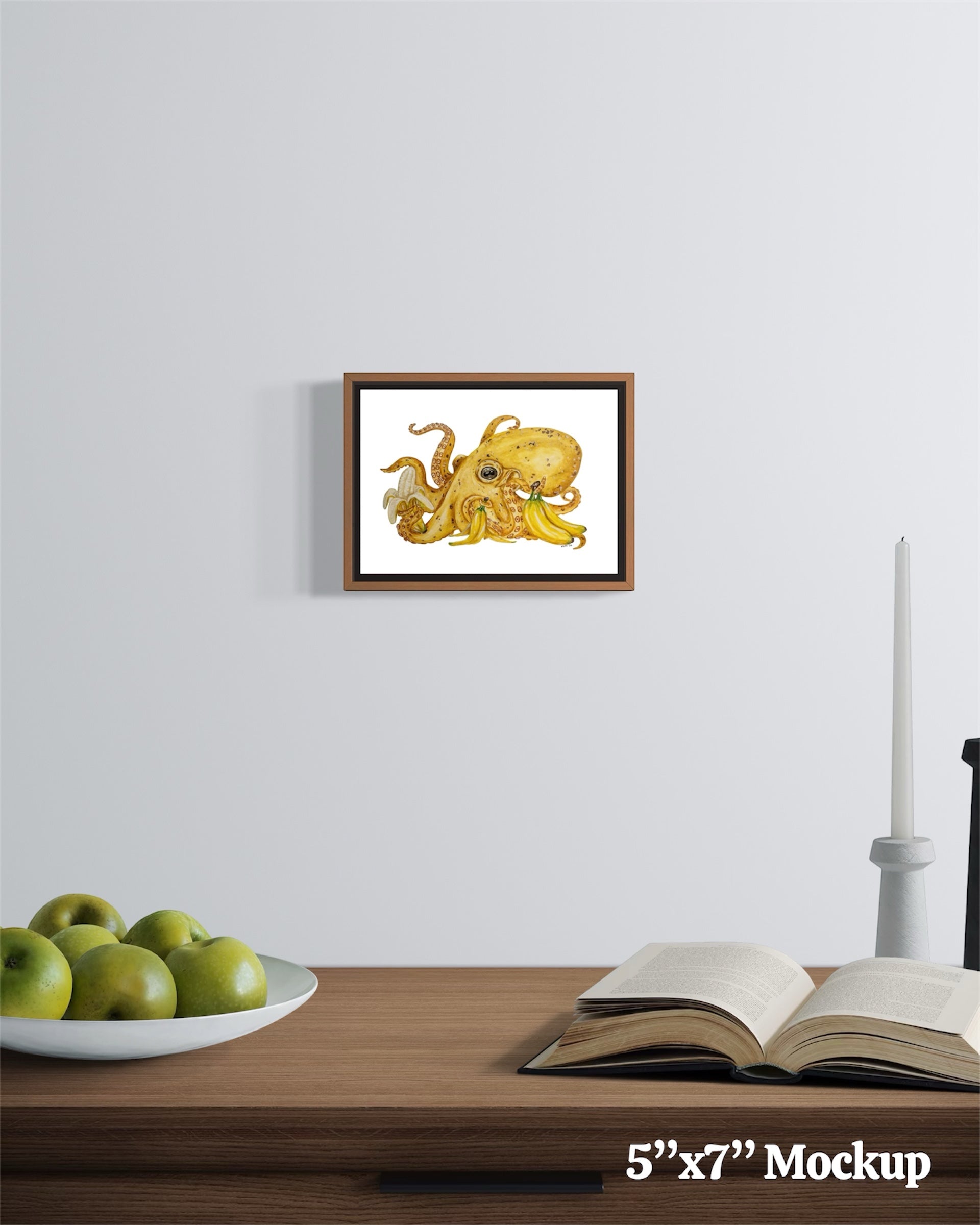”Yellow Banana Octopus” Print