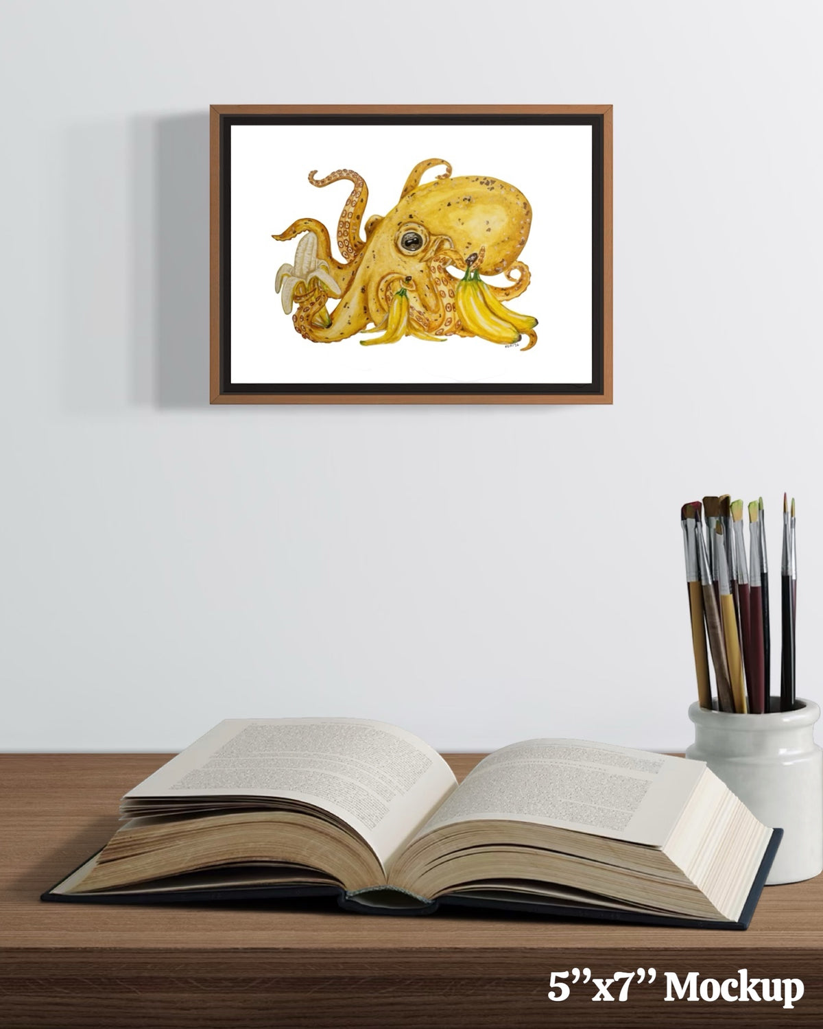 ”Yellow Banana Octopus” Print